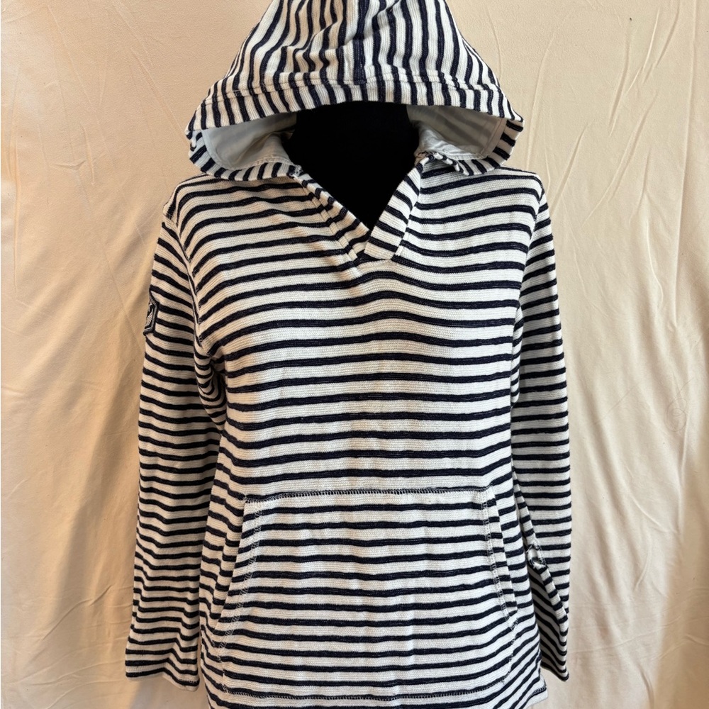 Lucky Brand Kids Striped Hoodie - Black and White